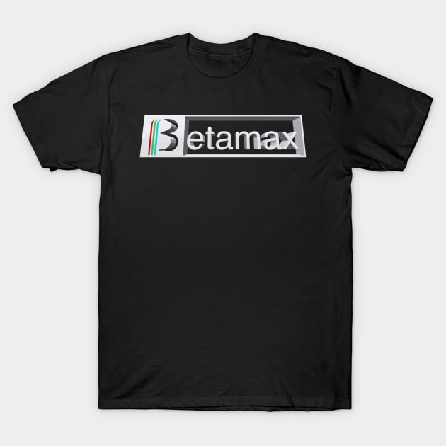 Betamax Video Format 3D T-Shirt by RetroZest